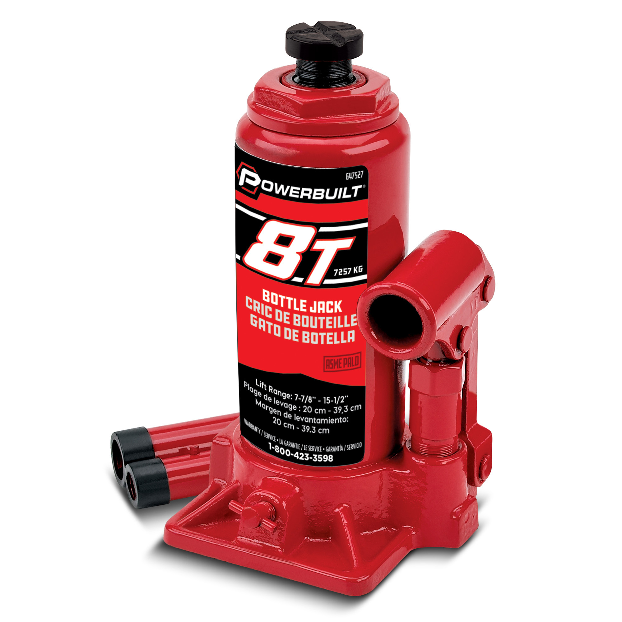 Powerbuilt, 8 Ton Bottle Jack, Model # 647527